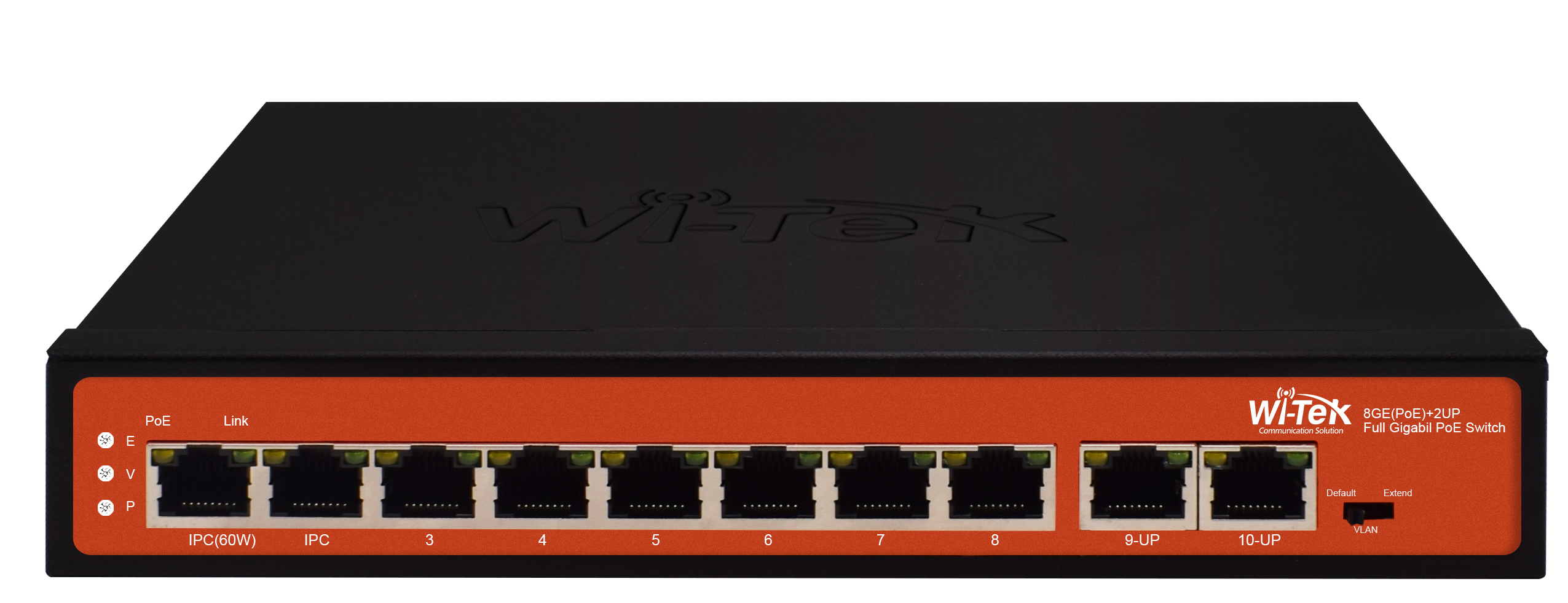 Коммутатор 8 PoE портов Wi-Tek WI-PS308G (v2)